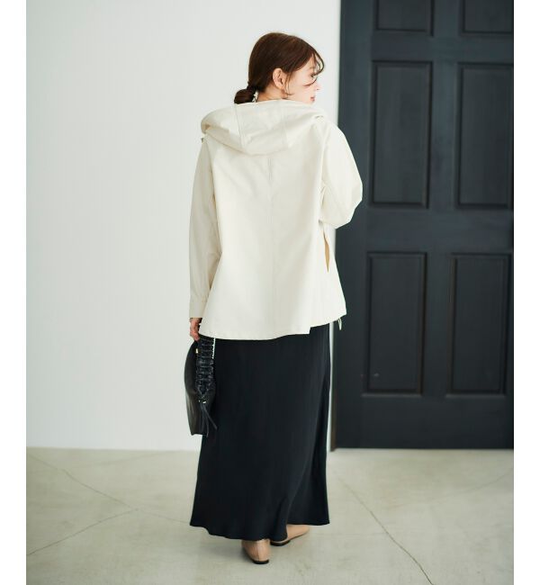 le.coeur blanc「ツイルストレッチフードブルゾン」|ブルゾン・スタジャン|