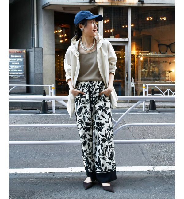 le.coeur blanc「ツイルストレッチフードブルゾン」|ブルゾン・スタジャン|