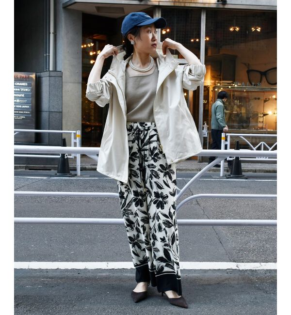 le.coeur blanc「ツイルストレッチフードブルゾン」|ブルゾン・スタジャン|