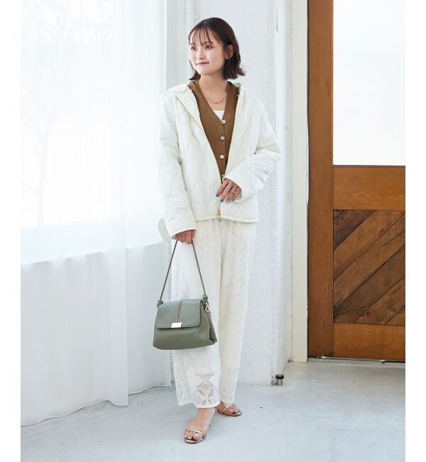  「《手洗い可能》スパンコールリブVネックカーディガン」|カーディガン|