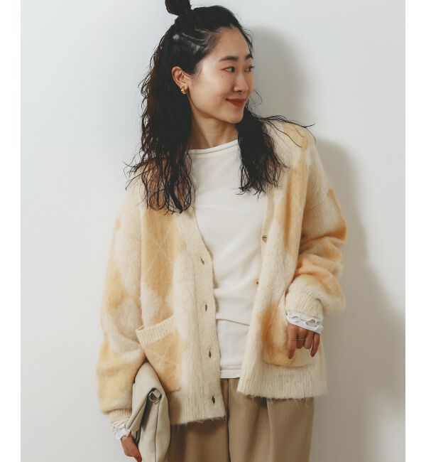  「TORRAZZO DONNA別注アーガイルニットカーデ」|カーディガン|