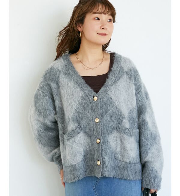  「TORRAZZO DONNA別注アーガイルニットカーデ」|カーディガン|