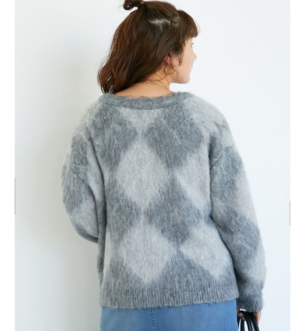  「TORRAZZO DONNA別注アーガイルニットカーデ」|カーディガン|