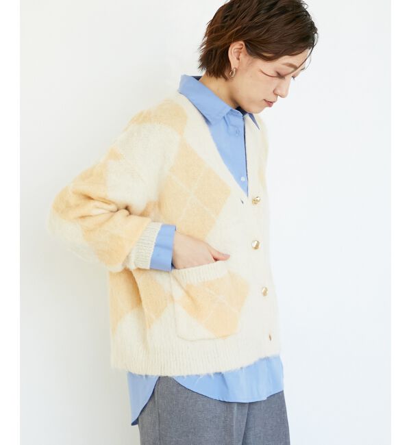  「TORRAZZO DONNA別注アーガイルニットカーデ」|カーディガン|