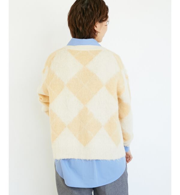  「TORRAZZO DONNA別注アーガイルニットカーデ」|カーディガン|