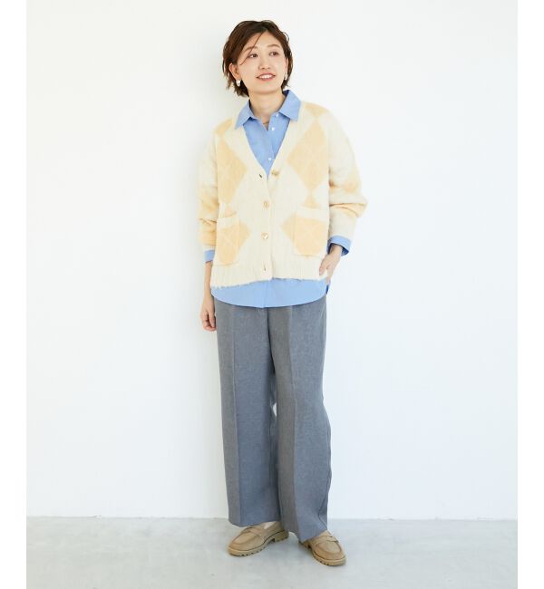  「TORRAZZO DONNA別注アーガイルニットカーデ」|カーディガン|