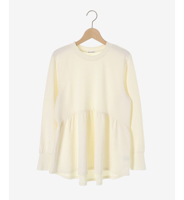  「【吸湿発熱】ギャザーレイヤープルオーバー」|Tシャツ・カットソー|