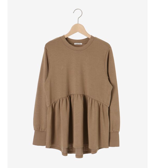  「【吸湿発熱】ギャザーレイヤープルオーバー」|Tシャツ・カットソー|