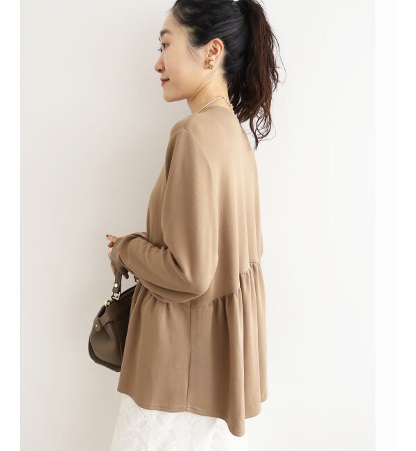  「【吸湿発熱】ギャザーレイヤープルオーバー」|Tシャツ・カットソー|