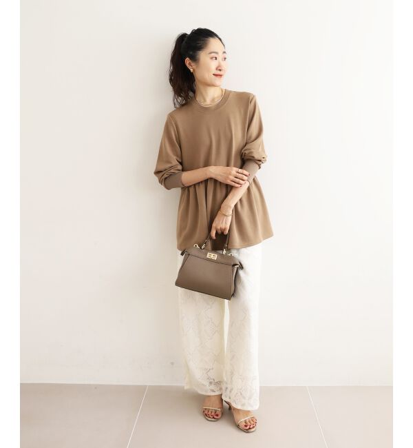  「【吸湿発熱】ギャザーレイヤープルオーバー」|Tシャツ・カットソー|