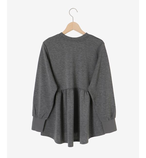  「【吸湿発熱】ギャザーレイヤープルオーバー」|Tシャツ・カットソー|