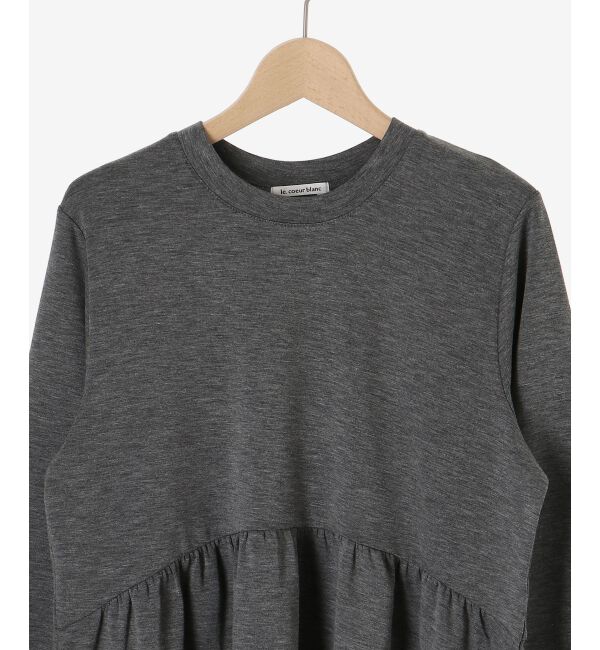  「【吸湿発熱】ギャザーレイヤープルオーバー」|Tシャツ・カットソー|