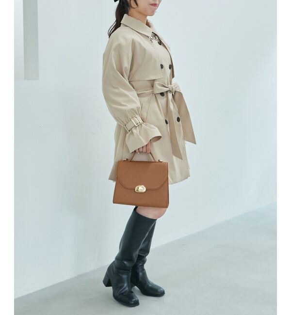 MAJESTICLEGON「ビット付ミディトレンチコート」|トレンチコート|