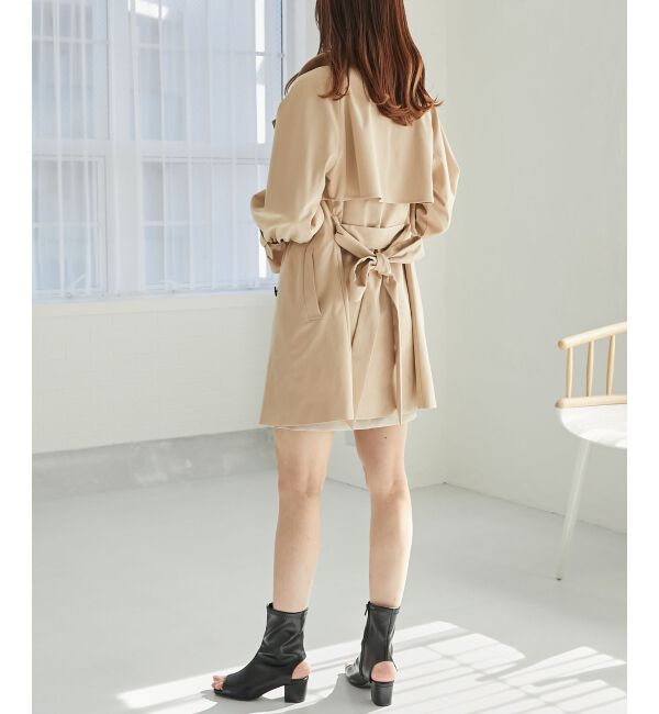 MAJESTICLEGON「ビット付ミディトレンチコート」|トレンチコート|