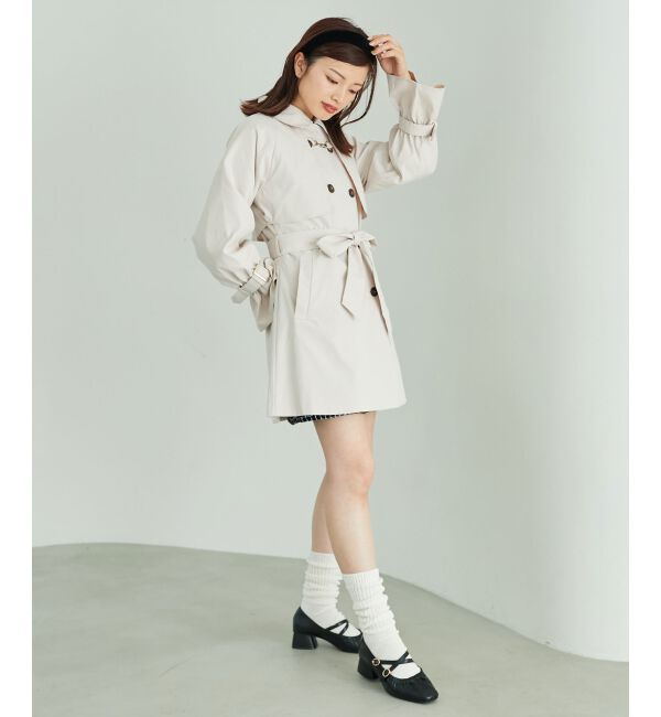 MAJESTICLEGON「ビット付ミディトレンチコート」|トレンチコート|