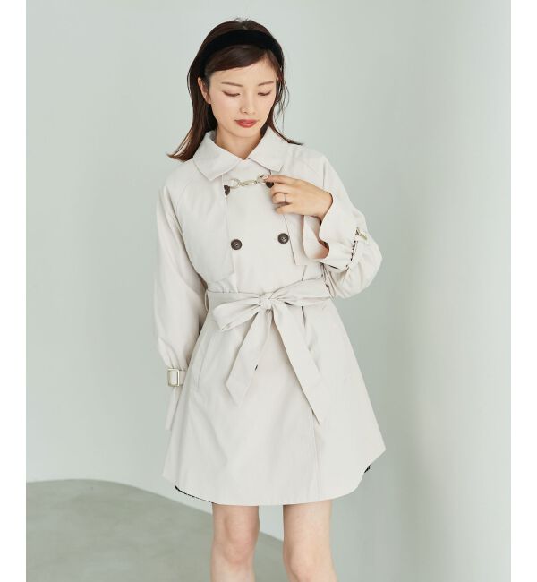 MAJESTICLEGON「ビット付ミディトレンチコート」|トレンチコート|