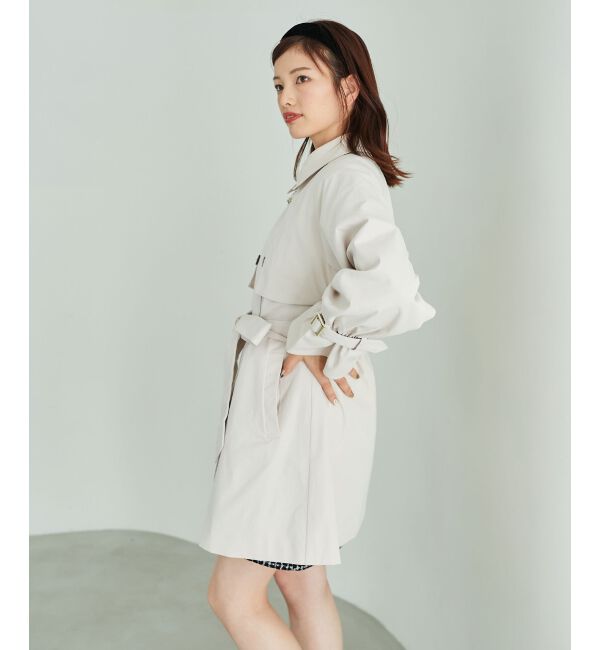MAJESTICLEGON「ビット付ミディトレンチコート」|トレンチコート|