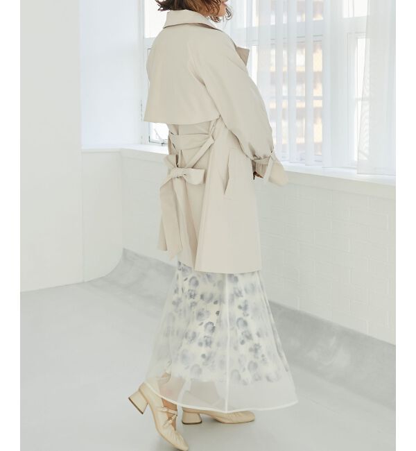 MAJESTICLEGON「ビット付ミディトレンチコート」|トレンチコート|