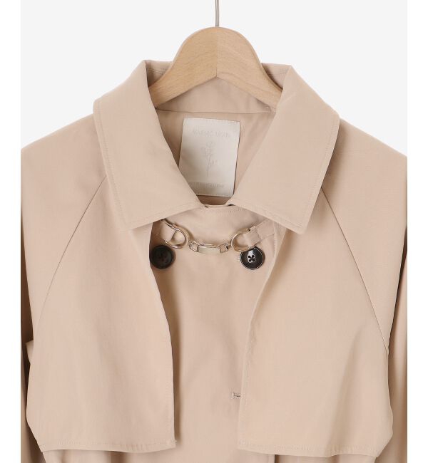 MAJESTICLEGON「ビット付ミディトレンチコート」|トレンチコート|