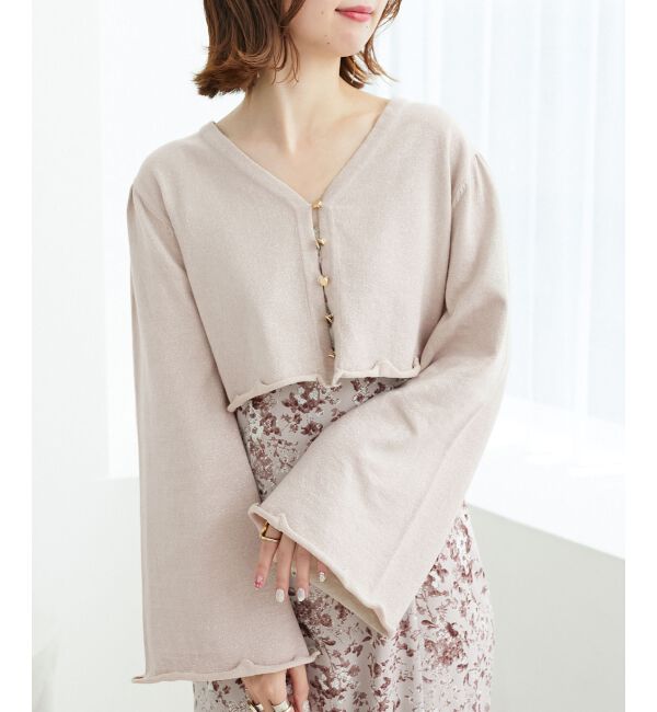 MAJESTICLEGON「レディラメニットカーデ」|カーディガン|