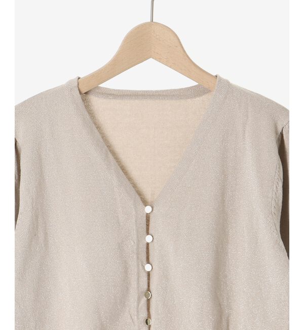 MAJESTICLEGON「レディラメニットカーデ」|カーディガン|