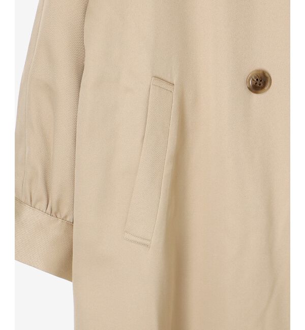 MAJESTICLEGON「ドレープフリルトレンチコート」|トレンチコート|