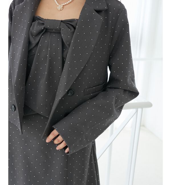  「キラキラビッグリボンミニワンピ」|ワンピース|