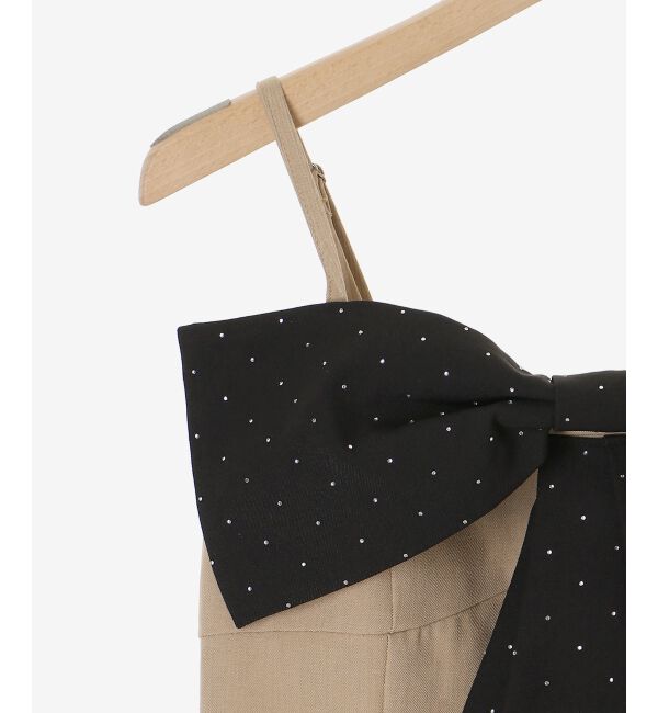  「キラキラビッグリボンミニワンピ」|ワンピース|