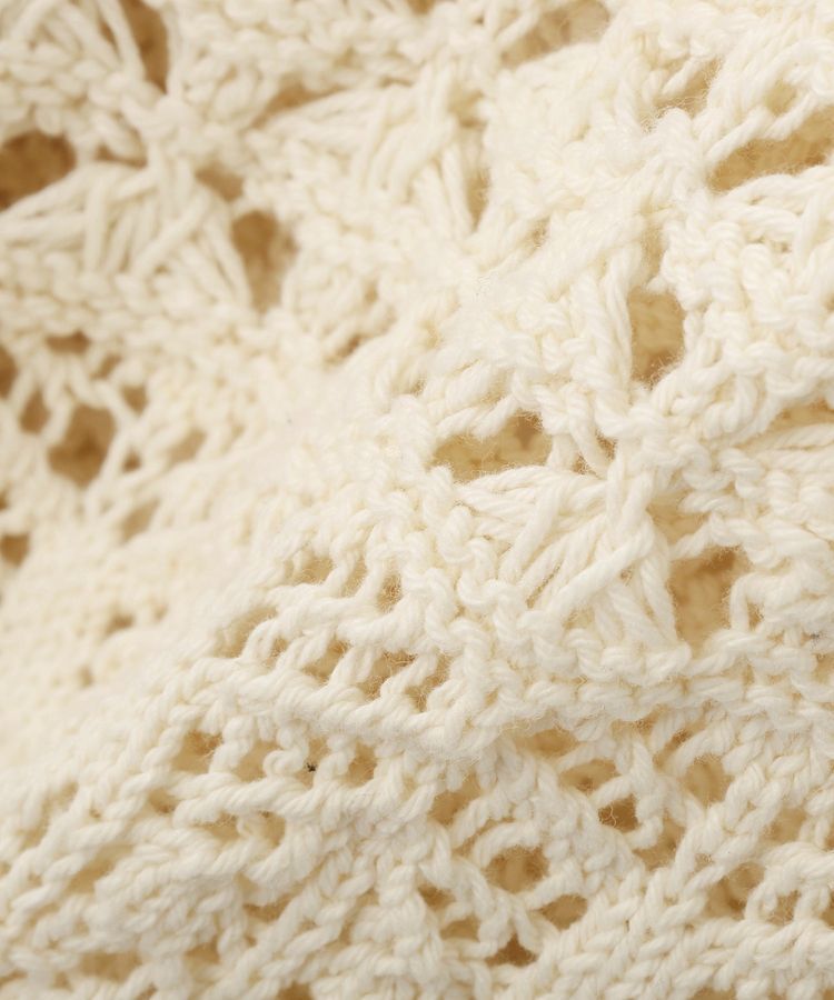 AMERICAN HOLIC「【前後2WAY】レース透かし編みニットカーディガン」|カーディガン|