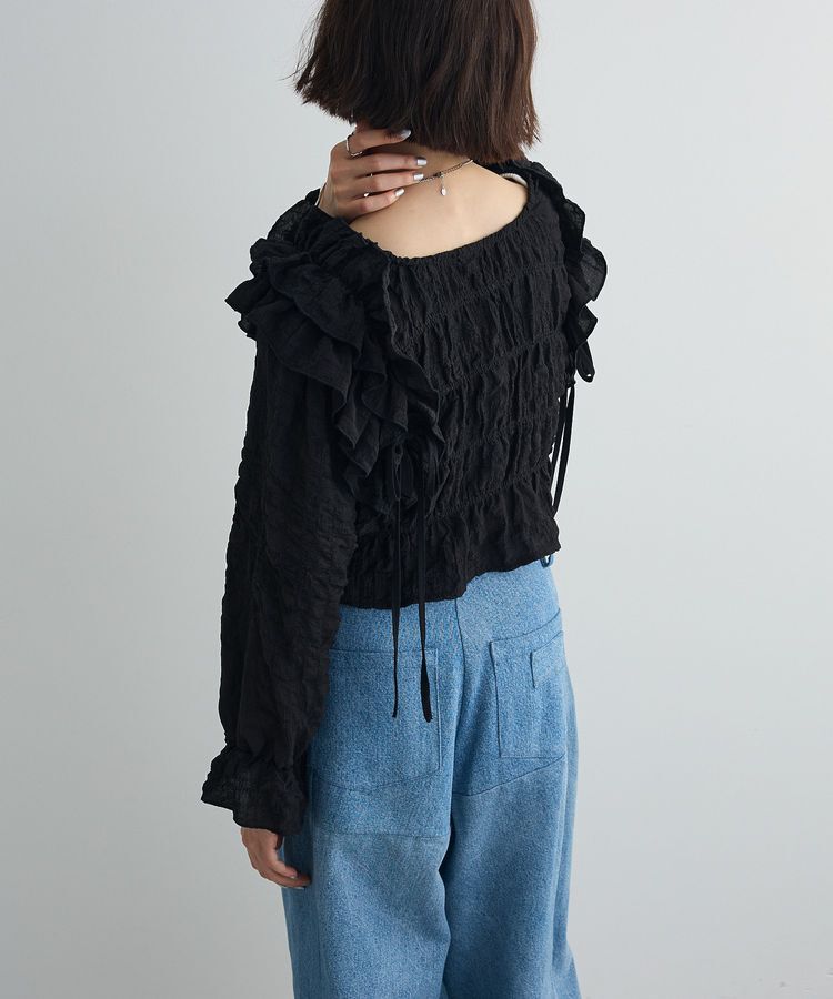 AnriettMusee「2WAYフリルブラウス」|シャツ・ブラウス|