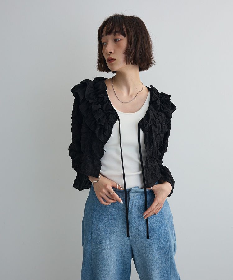 AnriettMusee「2WAYフリルブラウス」|シャツ・ブラウス|