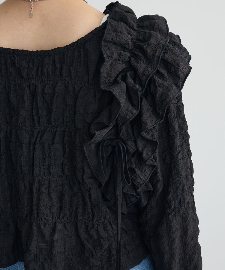 AnriettMusee「2WAYフリルブラウス」|シャツ・ブラウス|