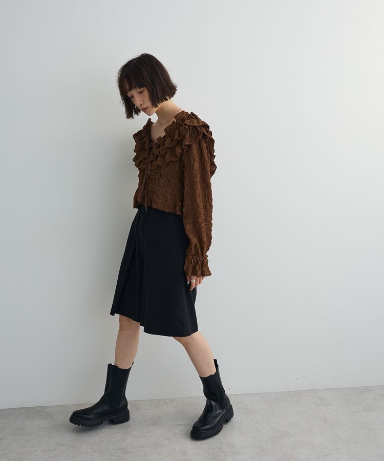 AnriettMusee「2WAYフリルブラウス」|シャツ・ブラウス|
