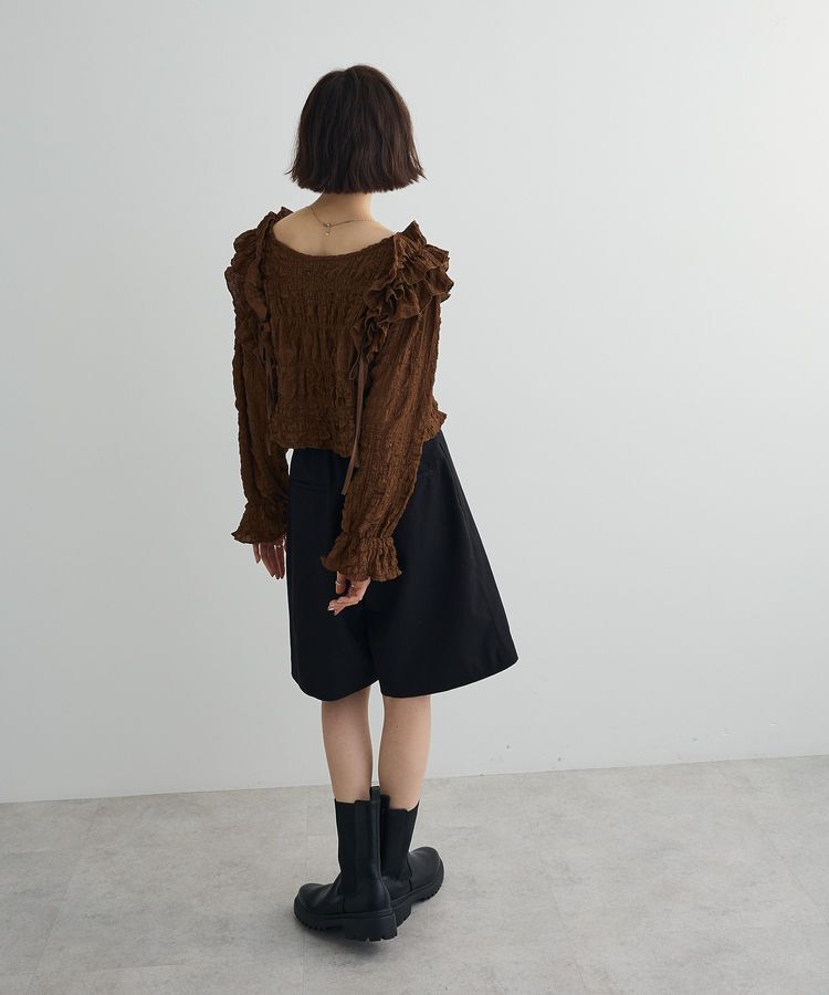 AnriettMusee「2WAYフリルブラウス」|シャツ・ブラウス|