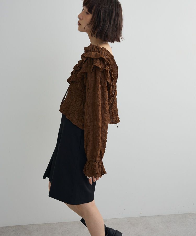 AnriettMusee「2WAYフリルブラウス」|シャツ・ブラウス|