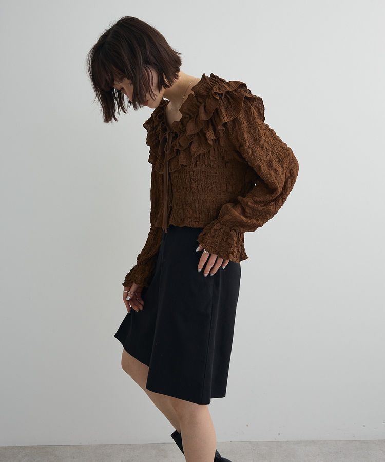 AnriettMusee「2WAYフリルブラウス」|シャツ・ブラウス|