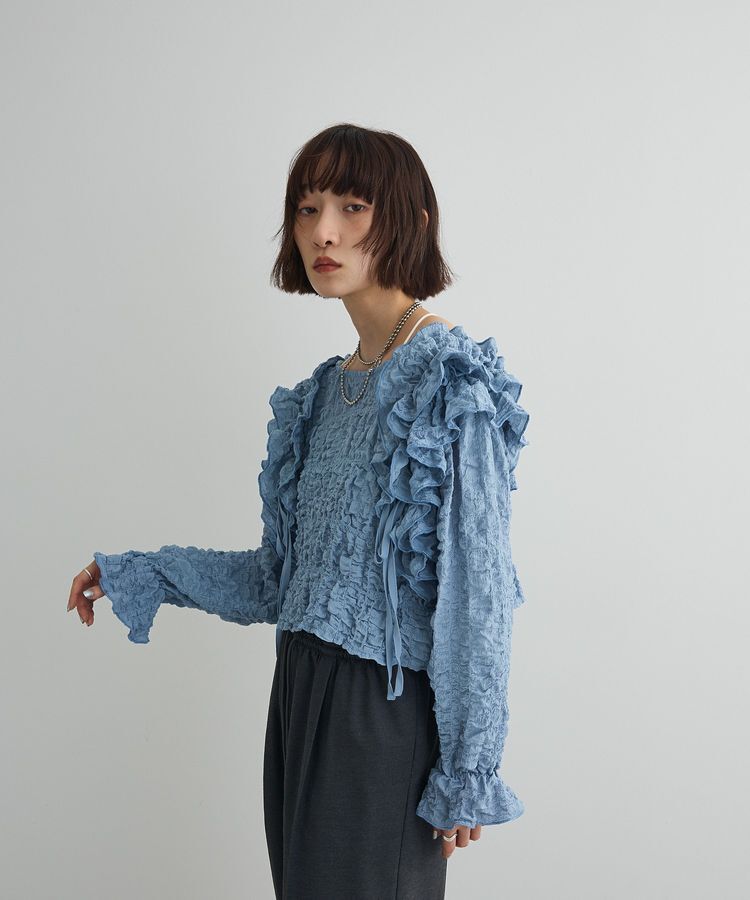 AnriettMusee「2WAYフリルブラウス」|シャツ・ブラウス|