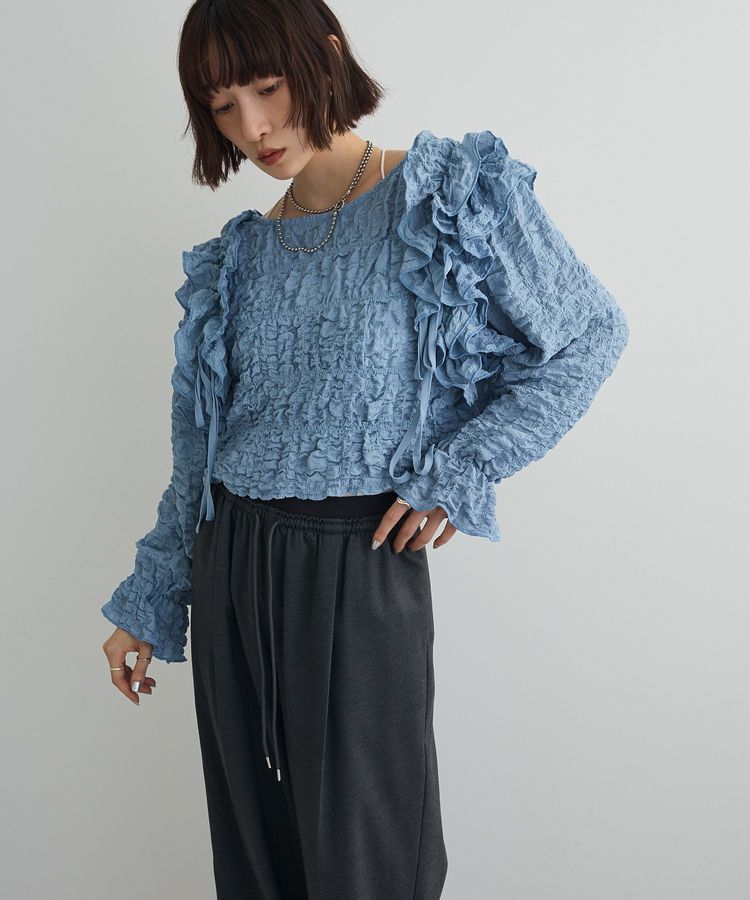 AnriettMusee「2WAYフリルブラウス」|シャツ・ブラウス|