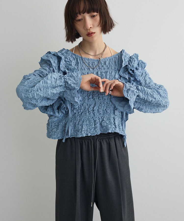 AnriettMusee「2WAYフリルブラウス」|シャツ・ブラウス|