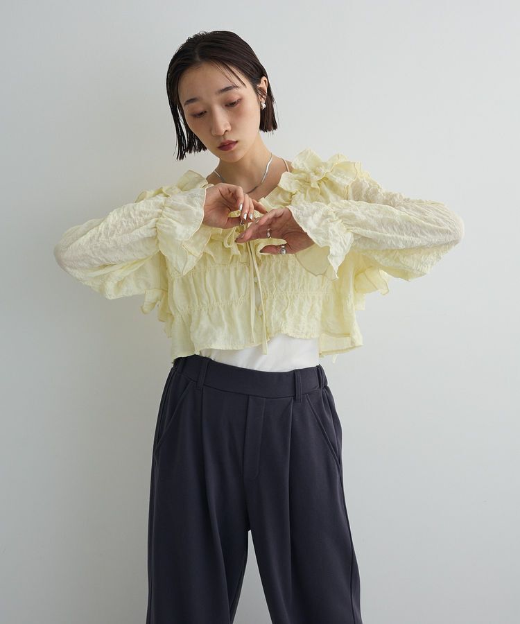 AnriettMusee「2WAYフリルブラウス」|シャツ・ブラウス|