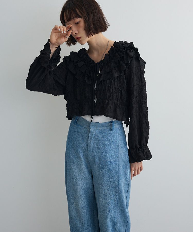 AnriettMusee「2WAYフリルブラウス」|シャツ・ブラウス|