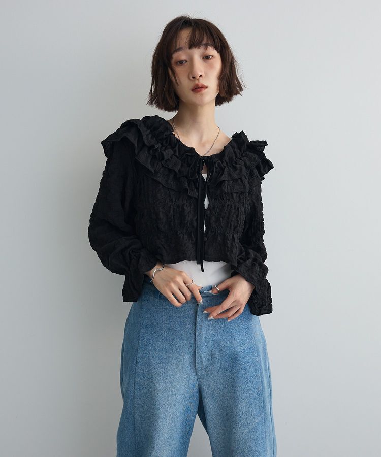 AnriettMusee「2WAYフリルブラウス」|シャツ・ブラウス|