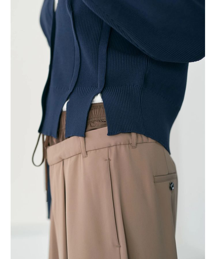 Editt by YECCA VECCA「タックスリットVネックカーディガン」|カーディガン|