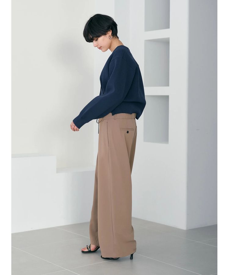 Editt by YECCA VECCA「タックスリットVネックカーディガン」|カーディガン|