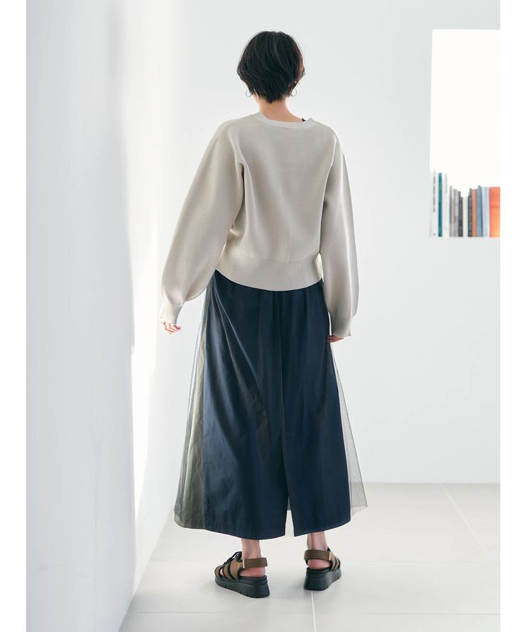 Editt by YECCA VECCA「タックスリットVネックカーディガン」|カーディガン|