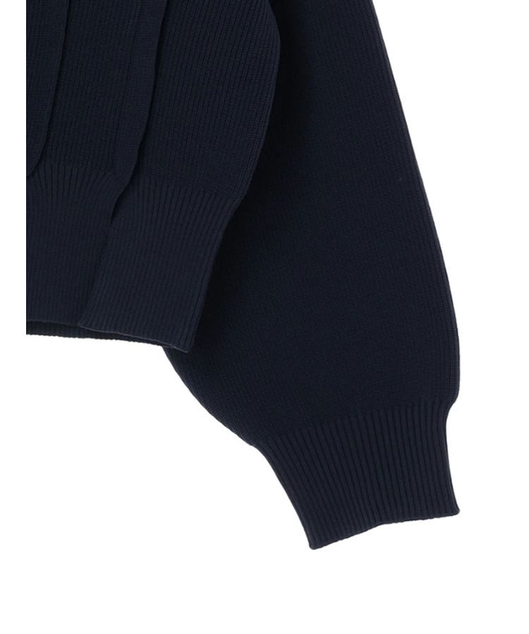 Editt by YECCA VECCA「タックスリットVネックカーディガン」|カーディガン|