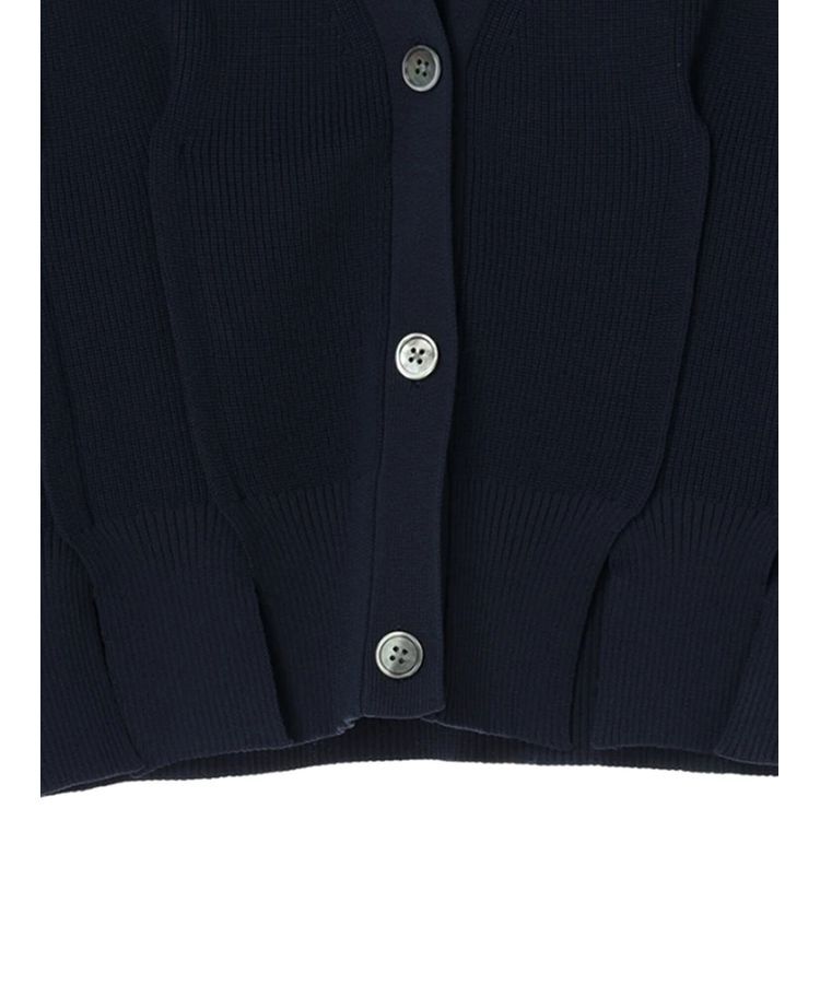 Editt by YECCA VECCA「タックスリットVネックカーディガン」|カーディガン|