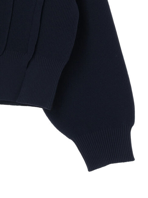 Editt by YECCA VECCA「タックスリットVネックカーディガン」|カーディガン|