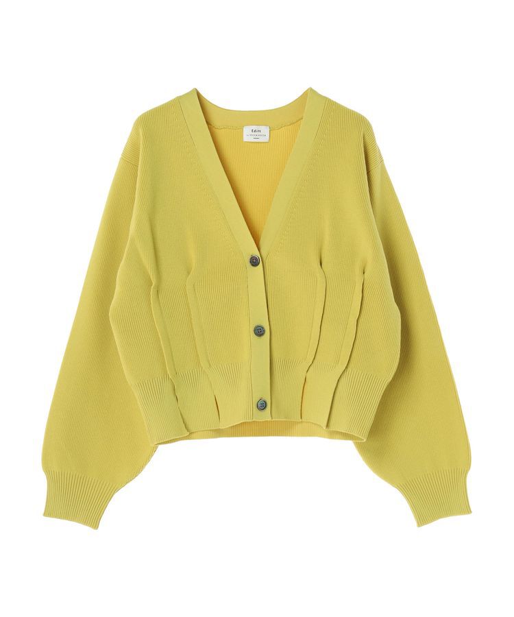 Editt by YECCA VECCA「タックスリットVネックカーディガン」|カーディガン|