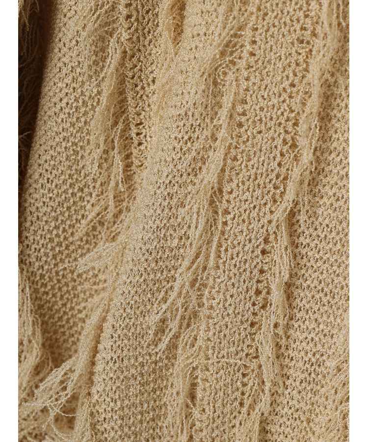 YECCA VECCA「2wayフリンジリボンニット」|ニット・セーター|